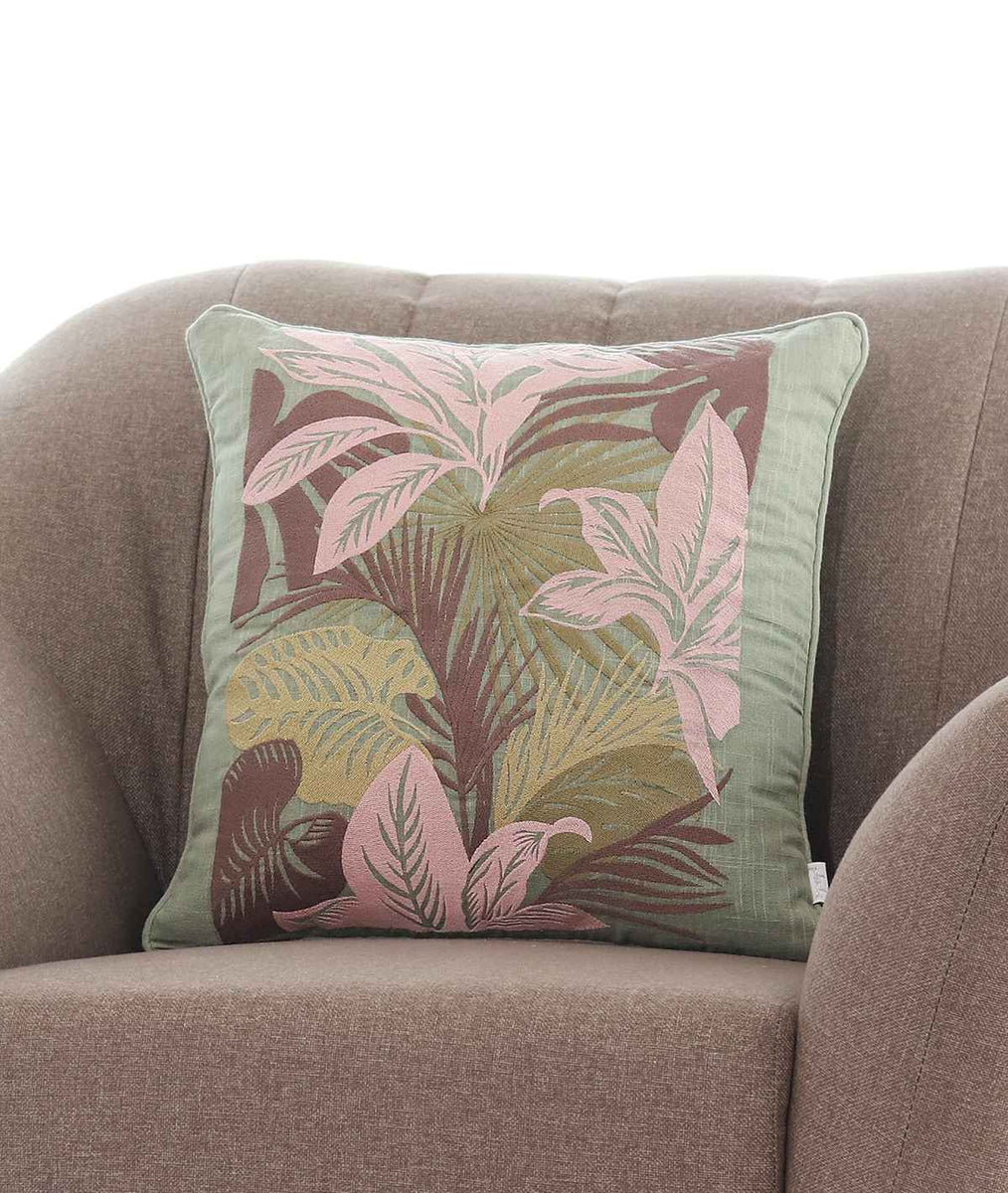 Botanical Embroidery Cushion cover (Ivory) Buy Cushion Covers