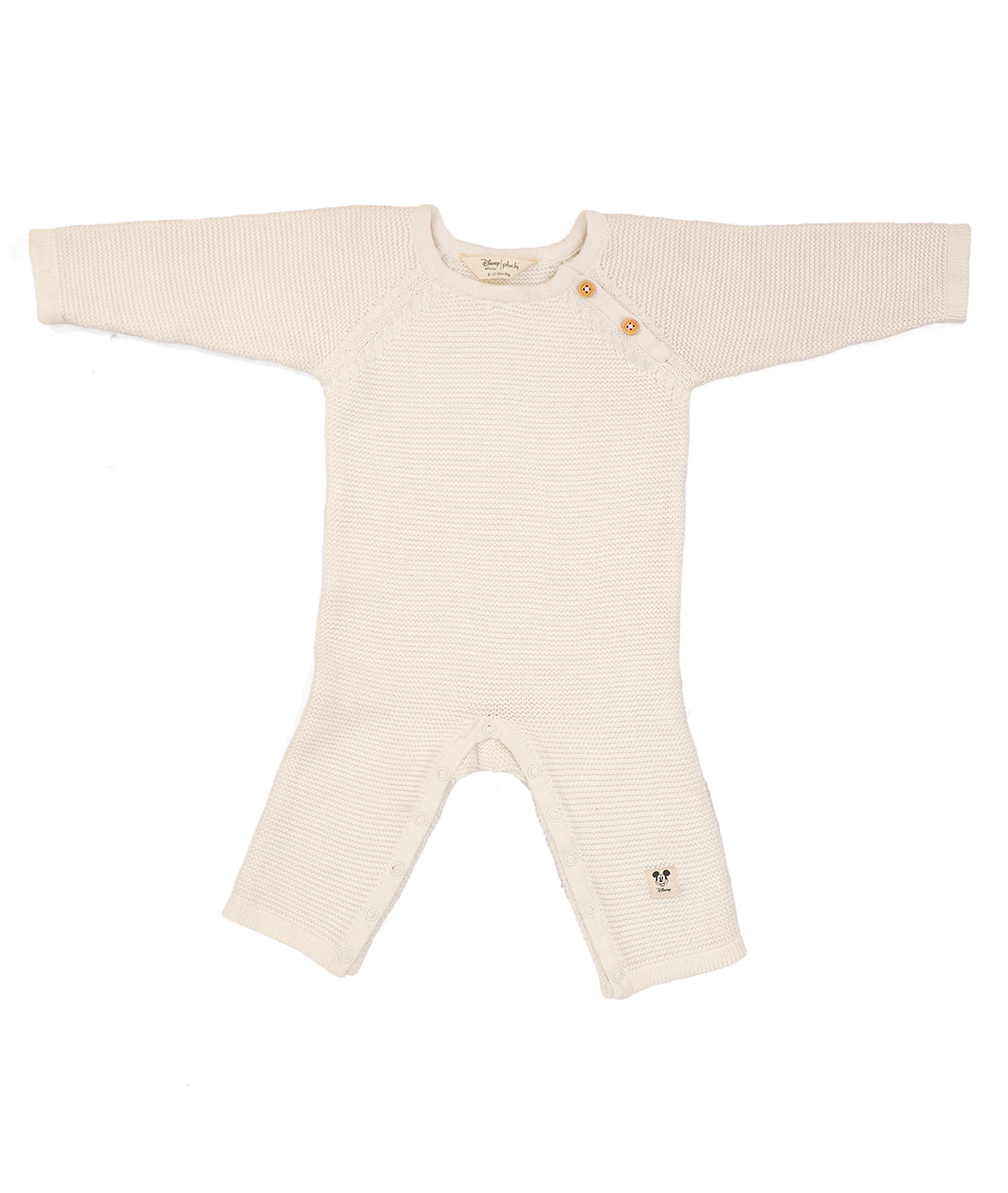 Mickey Mouse Romper for Newborn Babies in Ivory color