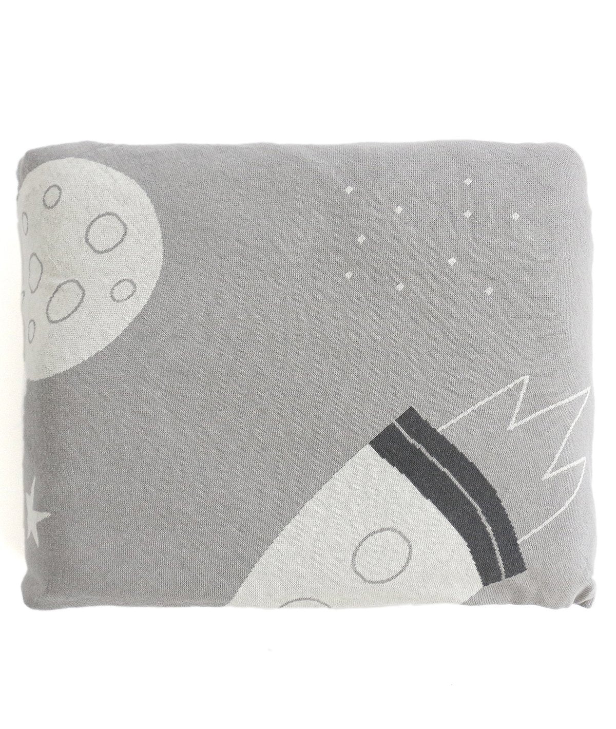 Rocket League Grey Cotton Knitted King Size Double Bed Fitted Sheet with 2 Pillow Covers Set