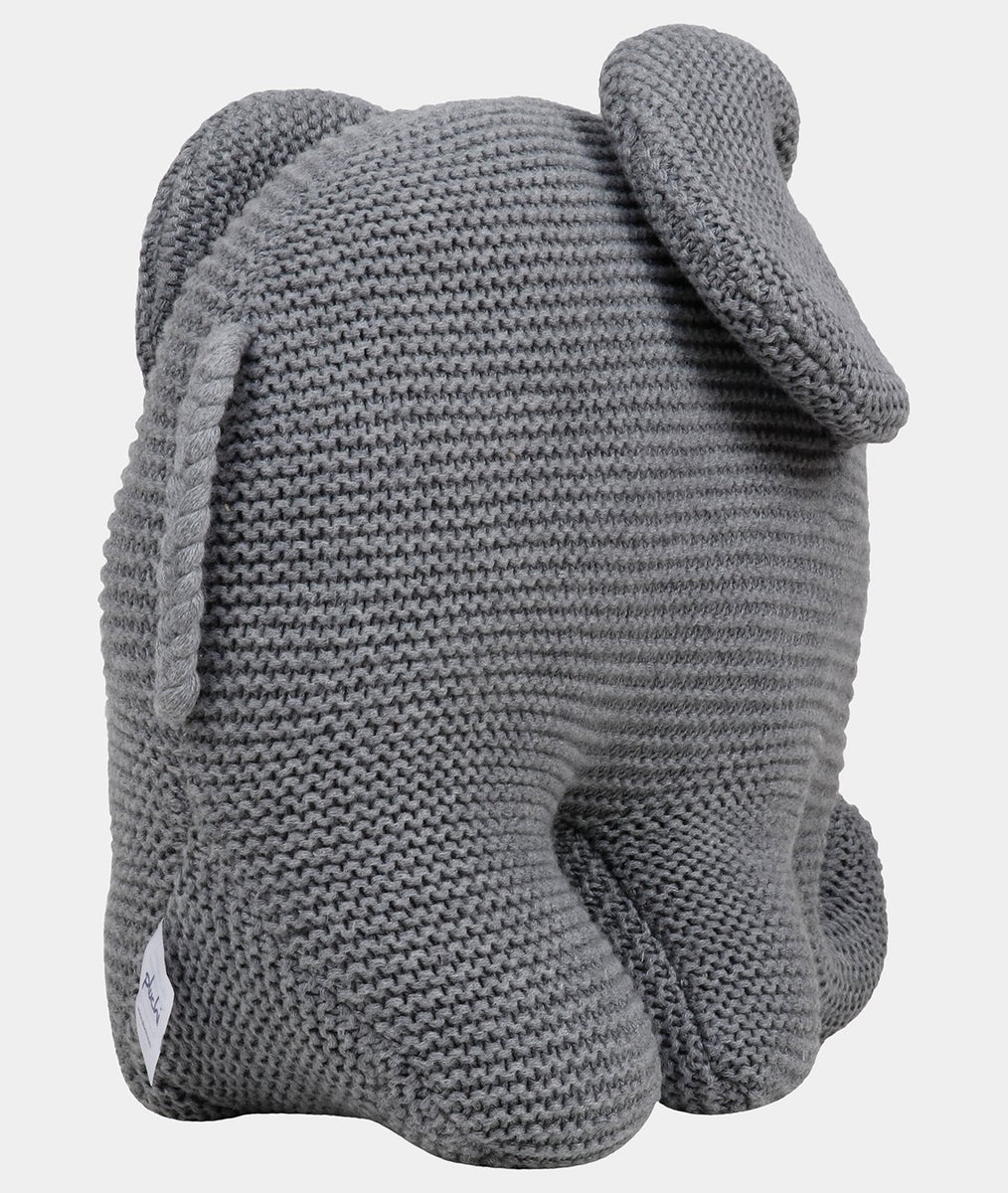 Elephant Cuddle Cloth-Gry-14Sq