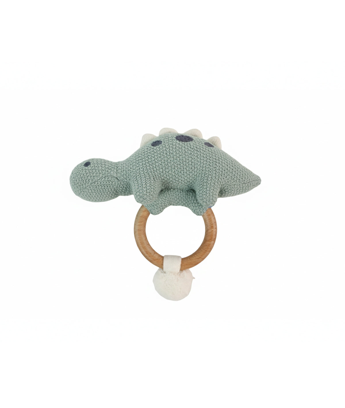 Dino Play & Pamper Gift Bundle - (Set of 3 - Soft Toy, Cuddle Cloth & Ring Rattle)