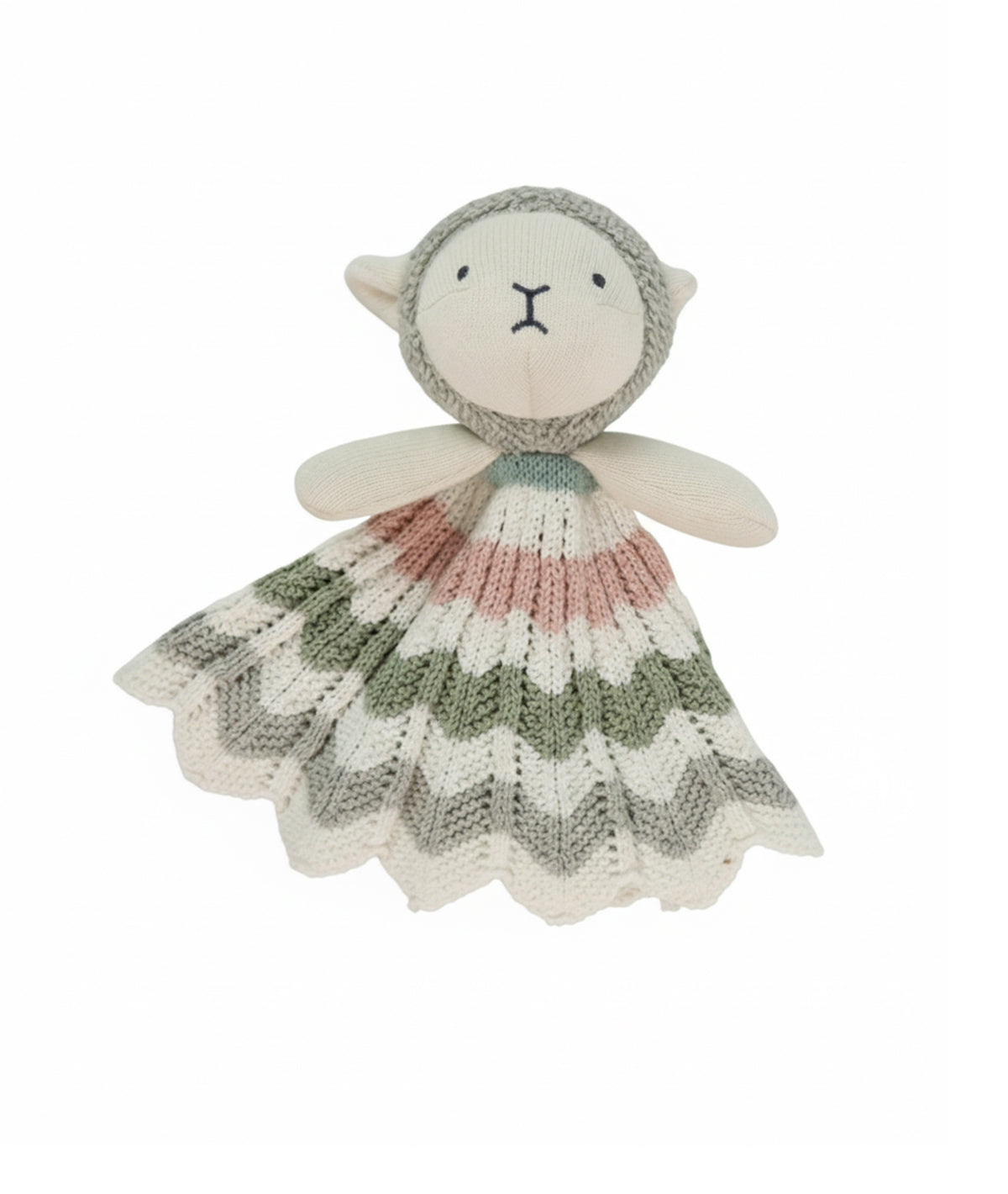 Tiny Treasures Zig Zag Gift Bundle - (Set of 2 - Blanket and Cuddle Cloth ) in Multi Color