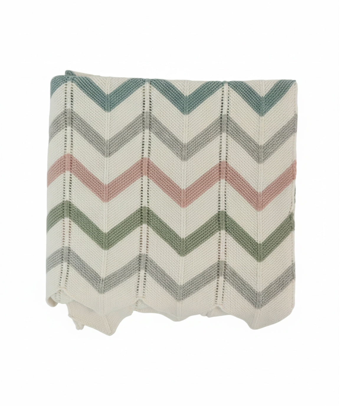 Tiny Treasures Zig Zag Gift Bundle - (Set of 2 - Blanket and Cuddle Cloth ) in Multi Color