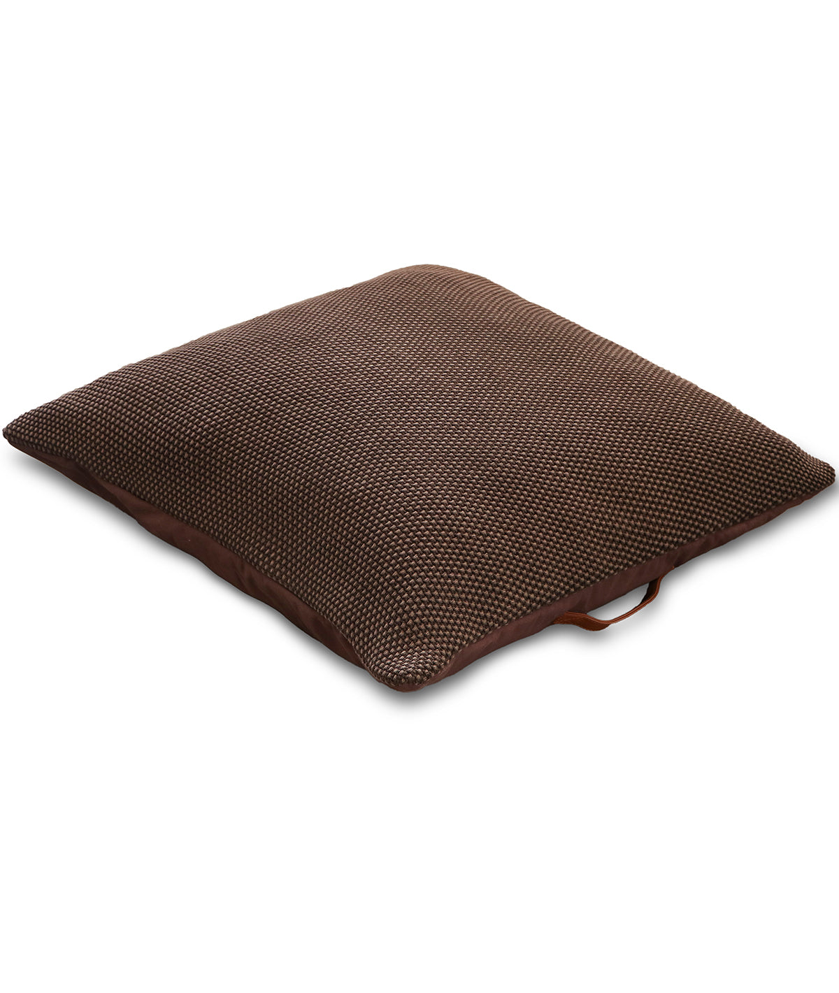 Moss Stitch Cotton Knitted Decorative Cushion Cover with Filler (70 cm x 70 cm)