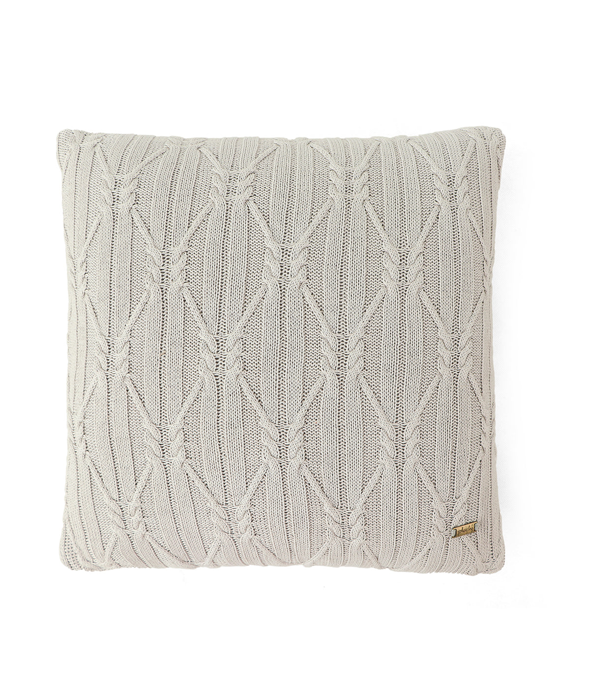 Holly Nimbus Cloud Cotton Knitted Decorative 16 X 16 Inches Cushion Cover