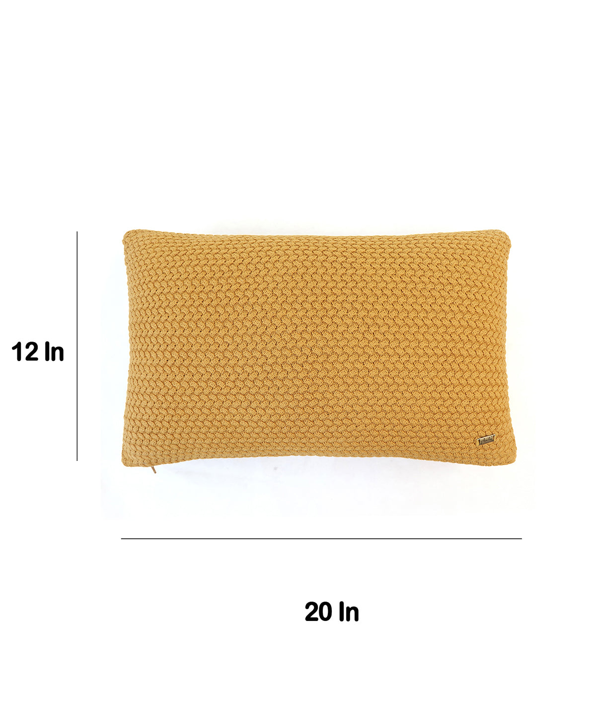 Anna Honey Gold Decorative 12 X 20 Inches Cushion Cover