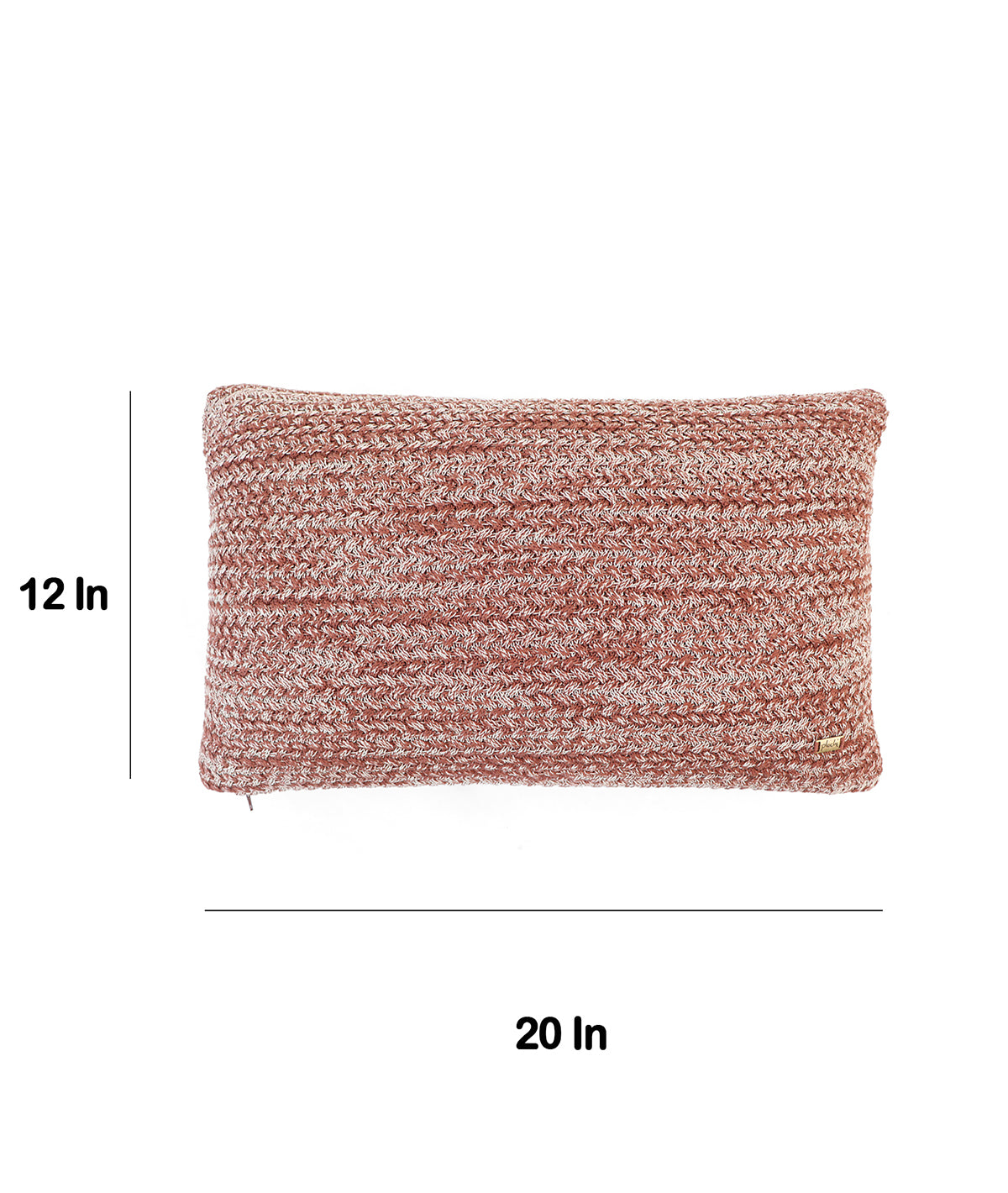 Anna Dark Coffee Marled Decorative 12 X 20 Inches Cushion Cover