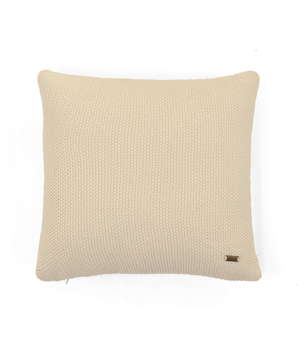 Mini Moss Knit Natural Cotton Knitted Decorative 16 X 16 Inches Cushion Cover