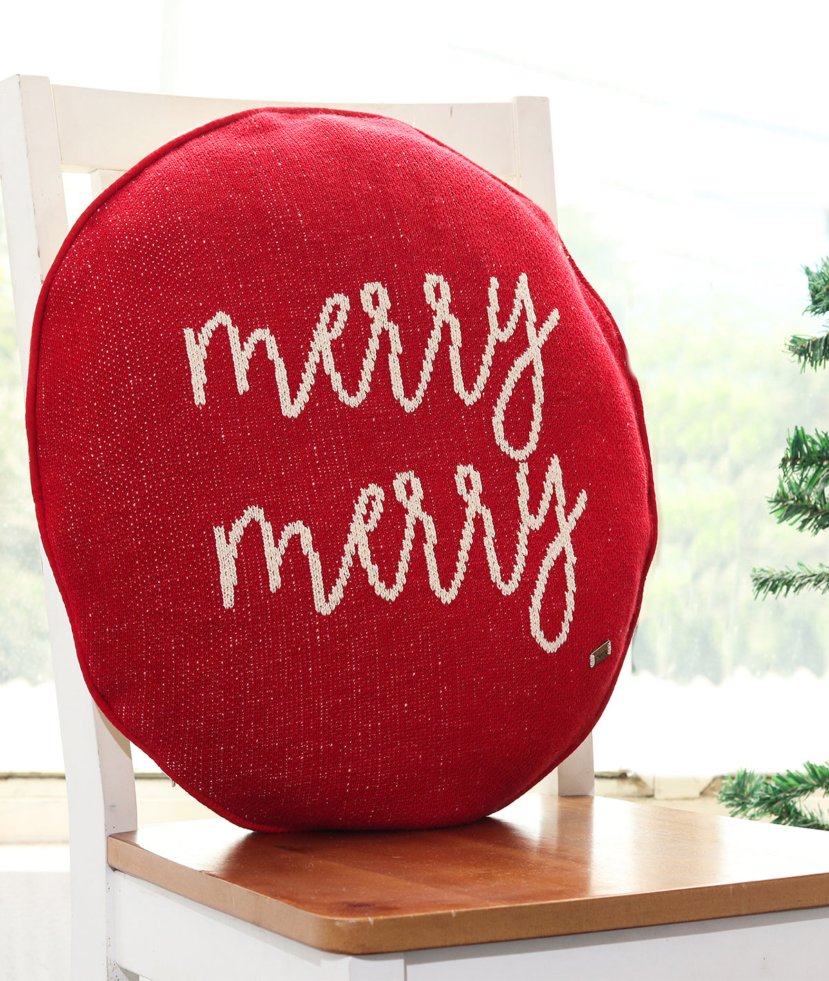 Merry Merry Round Cushion Cover (45 CM DIA)