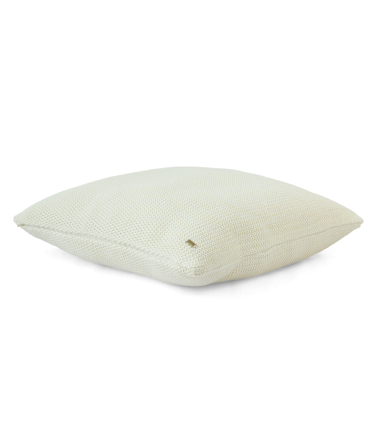Moss Knit Natural Cotton Knitted Decorative 24 X 24 Inches Cushion Cover