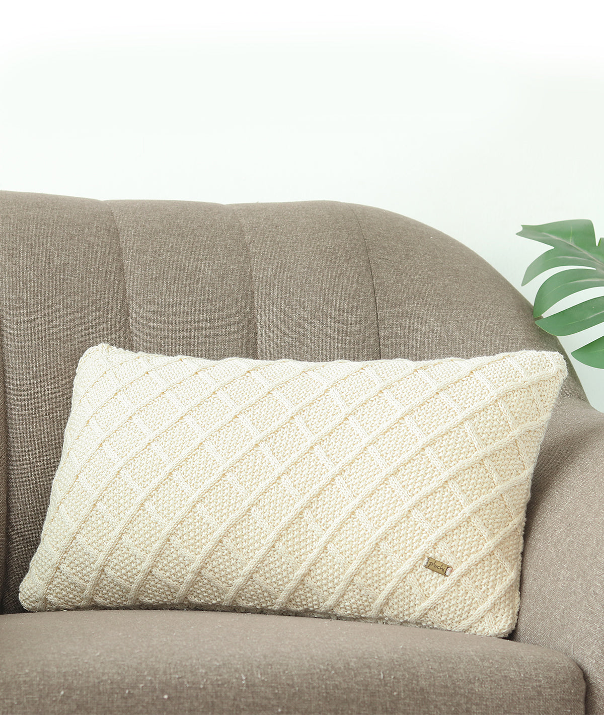 Shannon Natural Decorative 12 X 20 Inches Cushion Cover