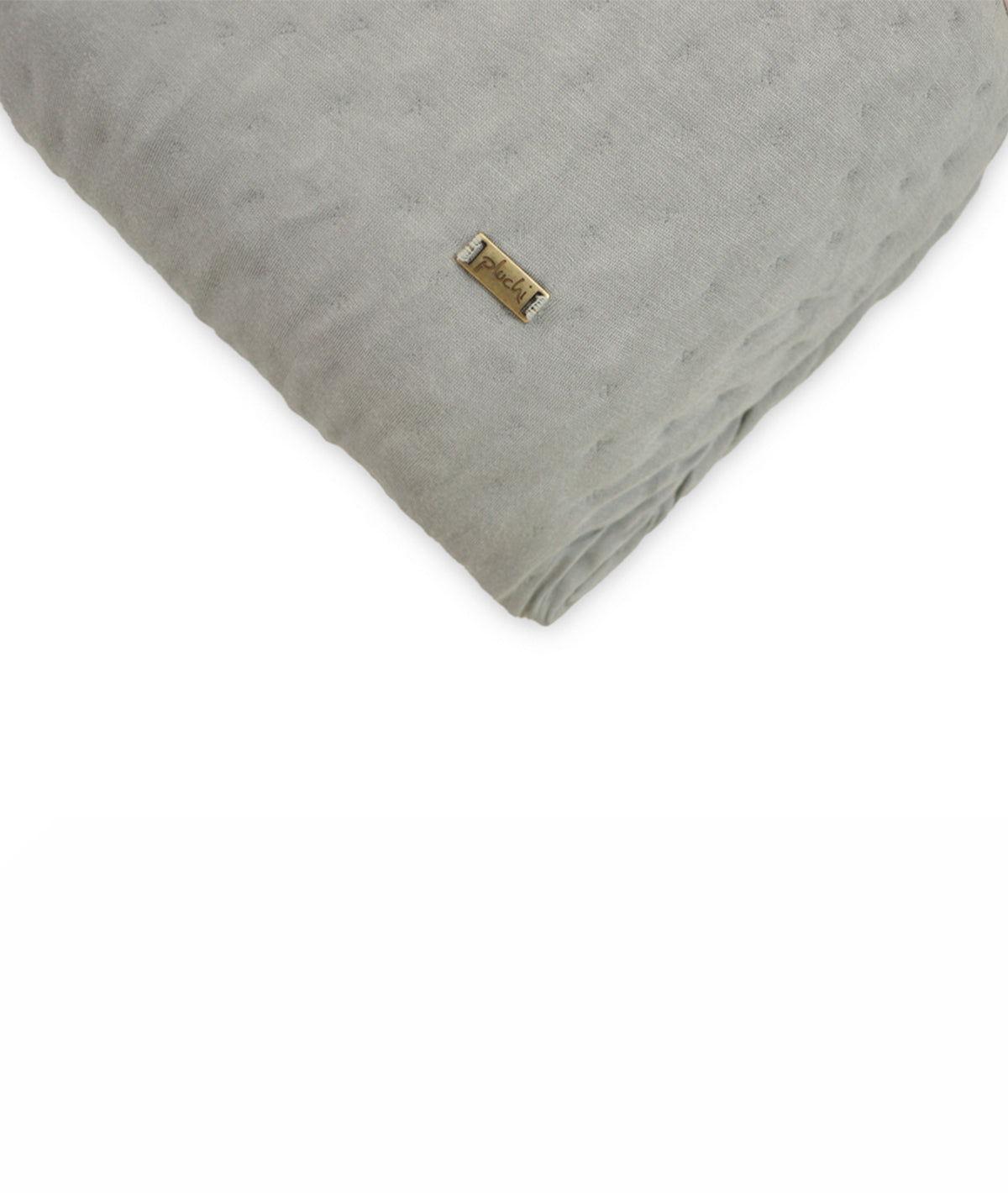 Hazel Nimbus Cloud & Alice Blue Cotton Knitted Double Bed AC Quilted Blanket