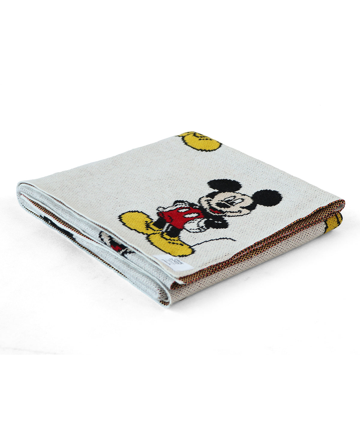 I Love Mickey Mouse - Disney Cotton Knitted AC Blanket For Baby / Infant / New Born For Use In All Seasons (0-18 Months)