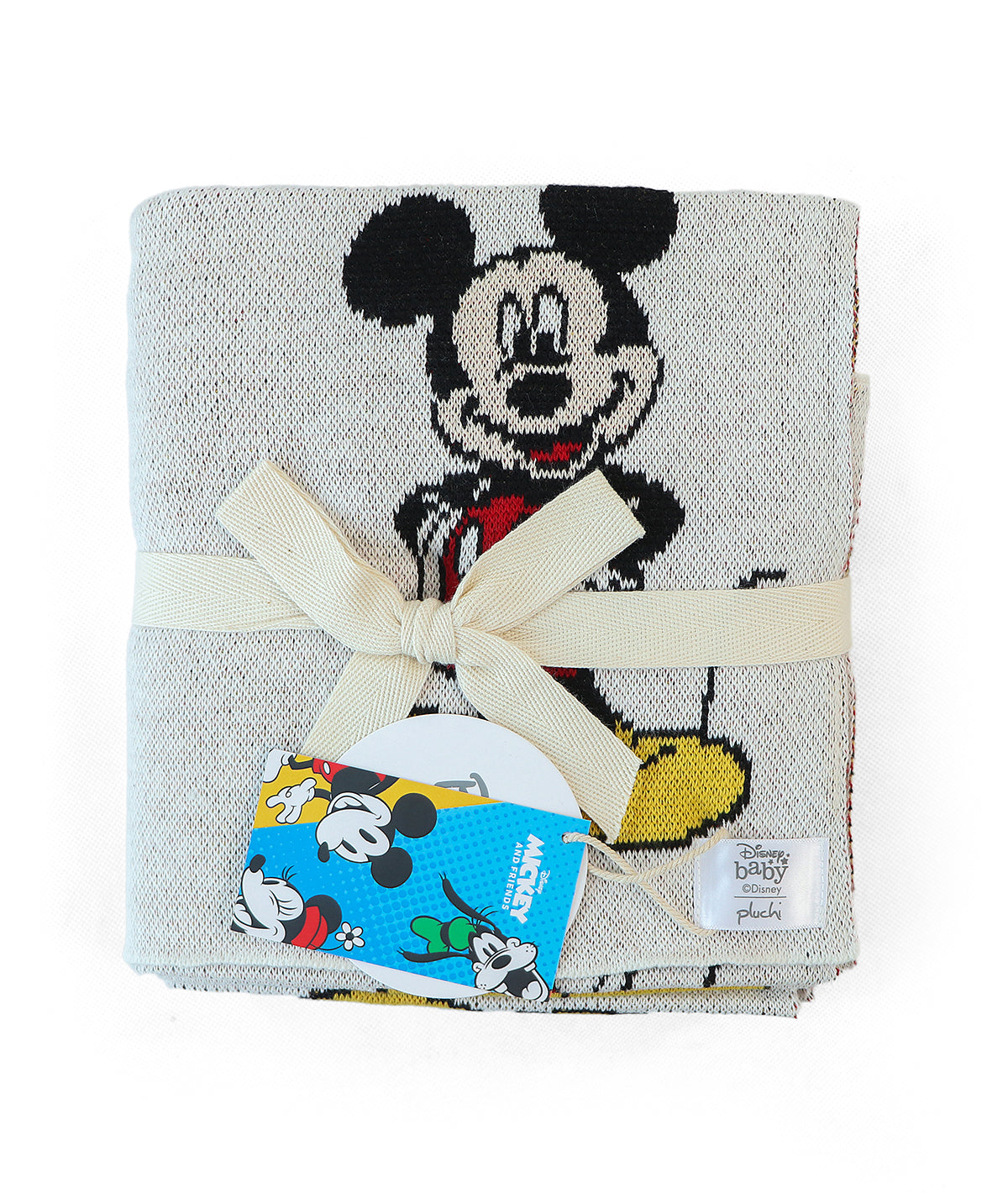 I Love Mickey Mouse - Disney Cotton Knitted AC Blanket For Baby / Infant / New Born For Use In All Seasons (0-18 Months)