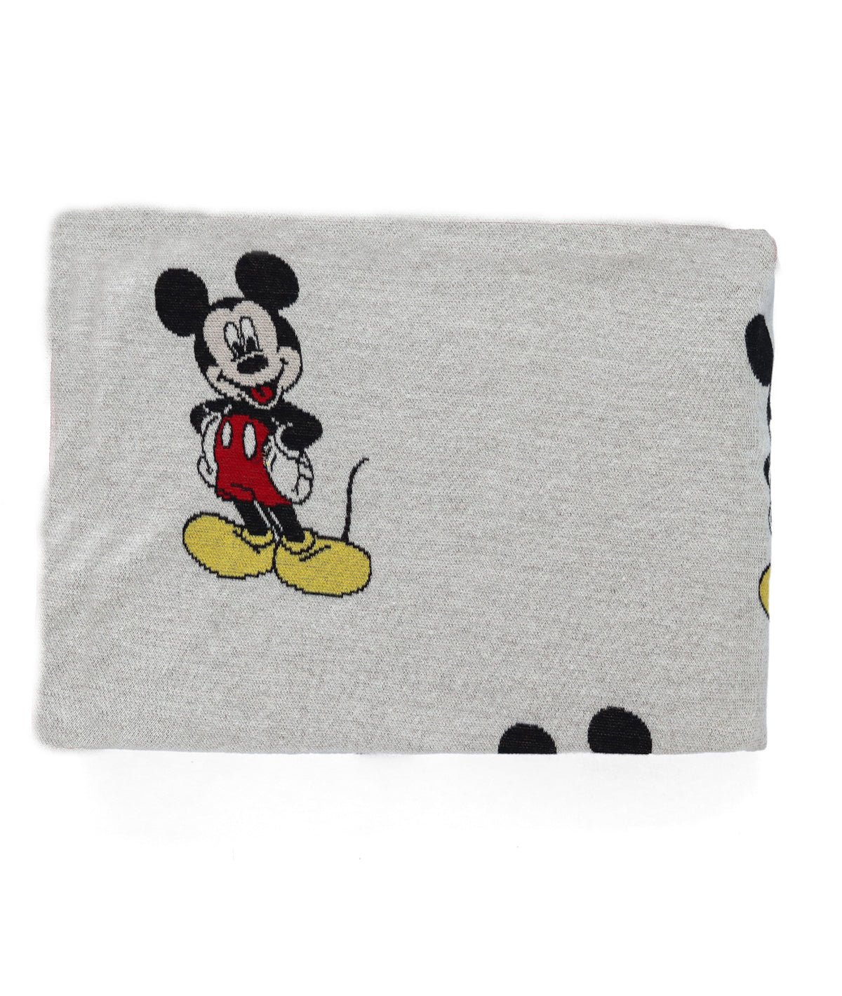 I Love Mickey Mouse - Disney Cotton Knitted Throw / AC Blanket For Kids For Use In All Seasons (2 to 4 Years for Kids)