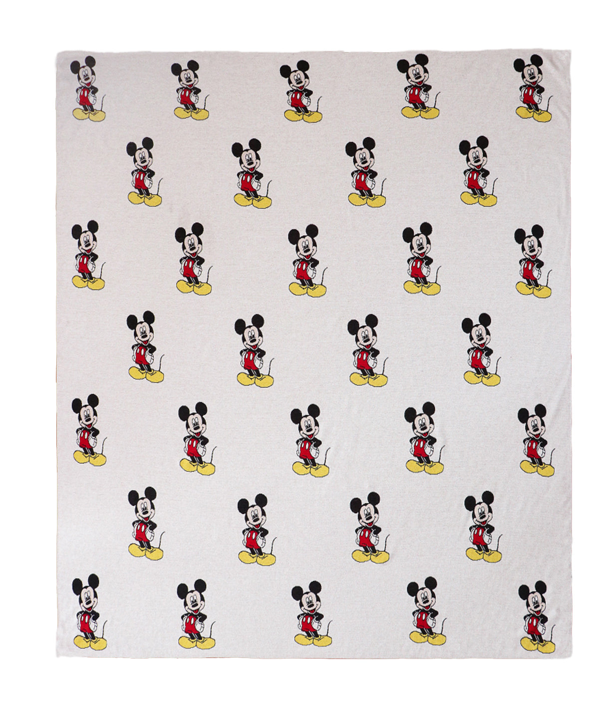 I Love Mickey Mouse - Disney Cotton Knitted Throw / AC Blanket For Kids For Use In All Seasons (2 to 4 Years for Kids)