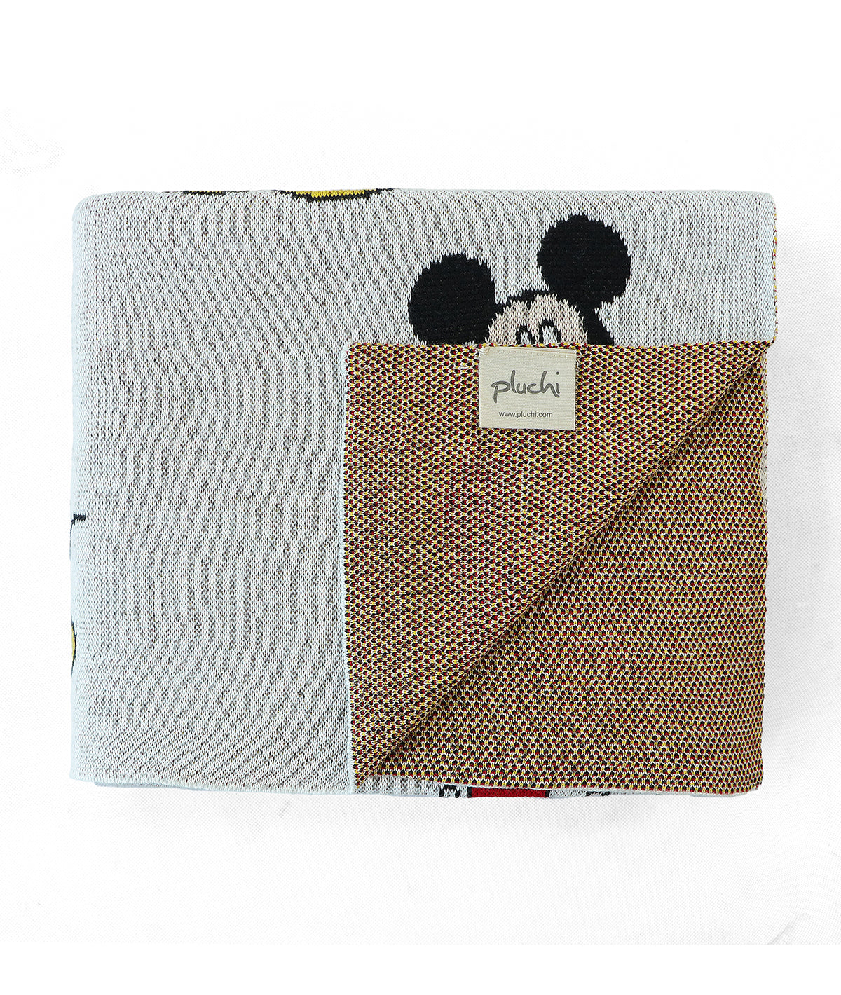 I Love Mickey Mouse - Disney Cotton Knitted Throw / AC Blanket For Kids For Use In All Seasons (2 to 4 Years for Kids)