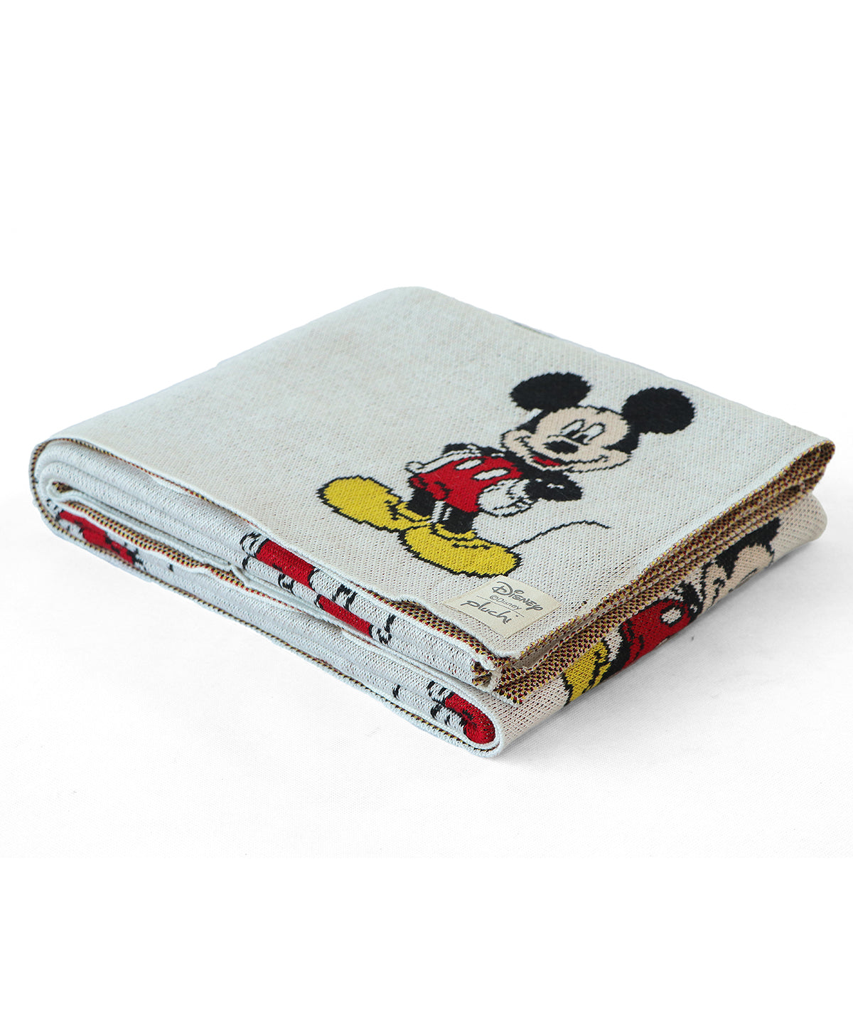 I Love Mickey Mouse - Disney Cotton Knitted Throw / AC Blanket For Kids For Use In All Seasons (2 to 4 Years for Kids)