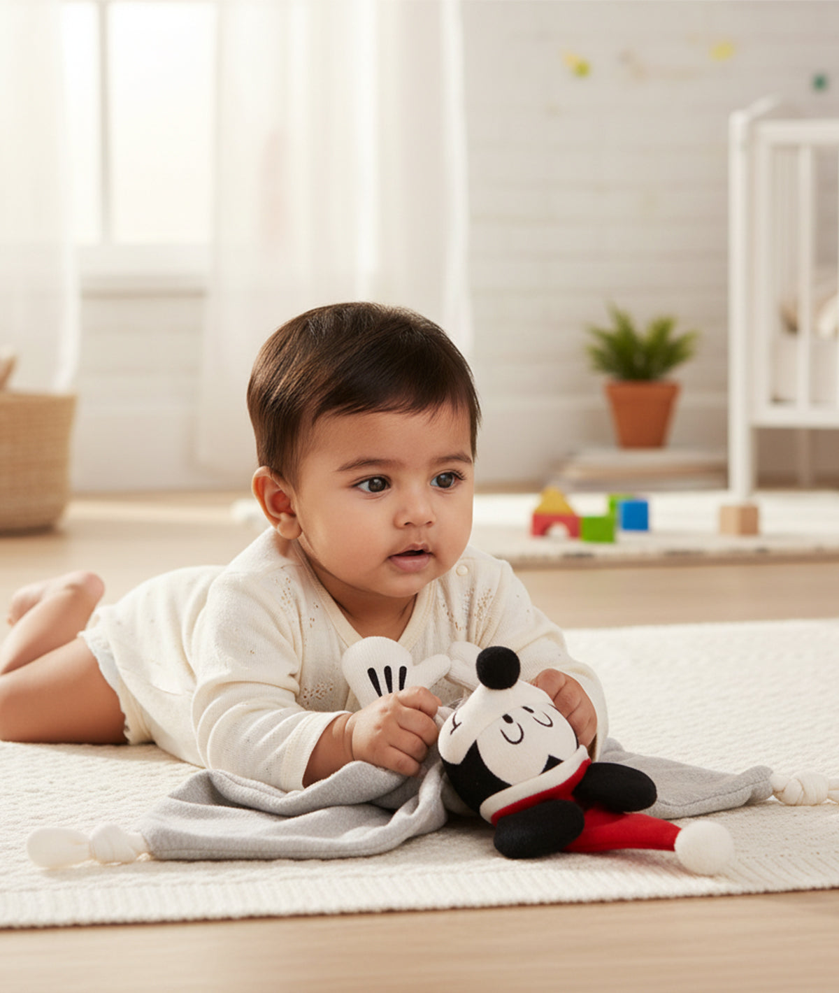 Christmas Mickey Mouse Cuddle Cloth For Babies