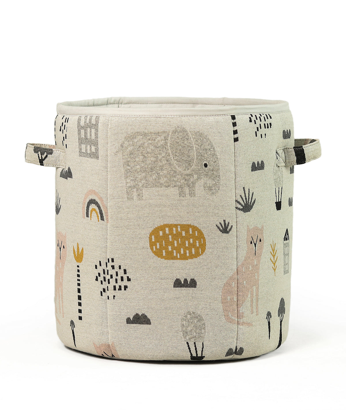 Safari in Woodland Cotton Knitted Large Kids Baskets Combo Set (2 pcs)