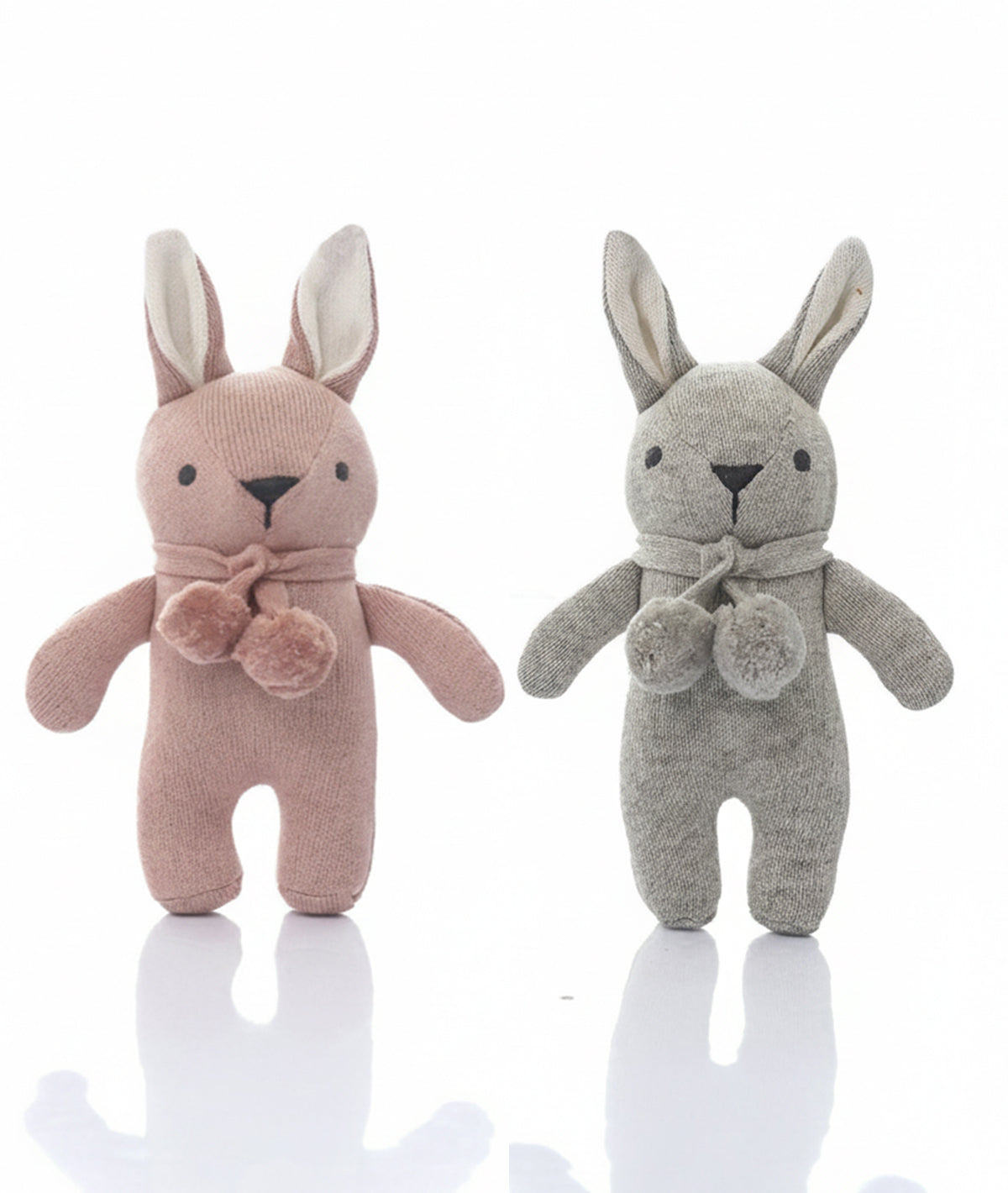 Toto Bear Cotton Knitted Stuffed Soft Toys Combo Set (2 pcs)