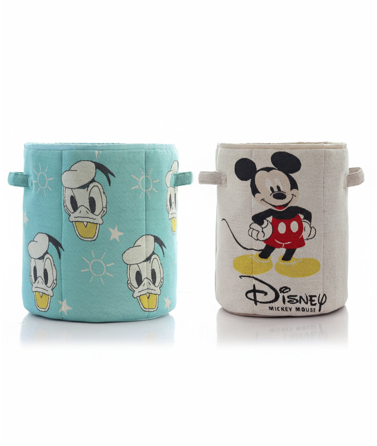 Mickey with Donald Cotton Knitted Large Kids Baskets Combo Set (2 pcs)