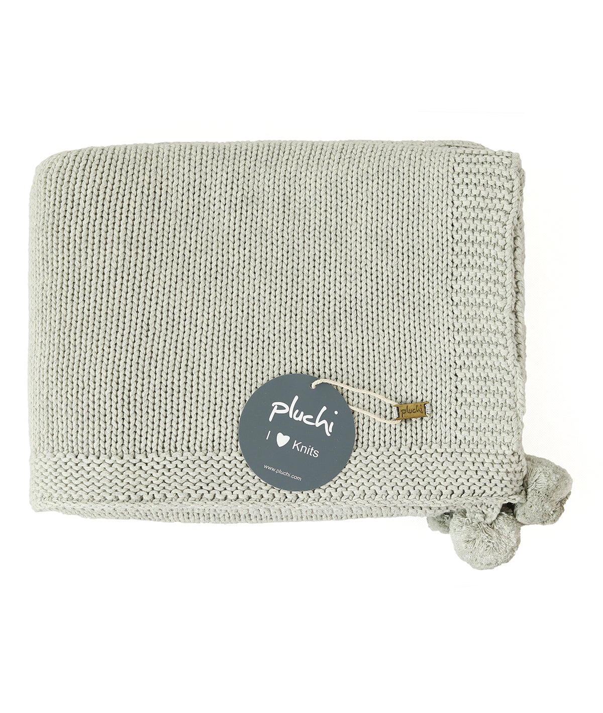 Jersey Chunky Knit Vanilla Grey Melange Color Cotton Knitted Throw /Blanket  For Round The Year Use