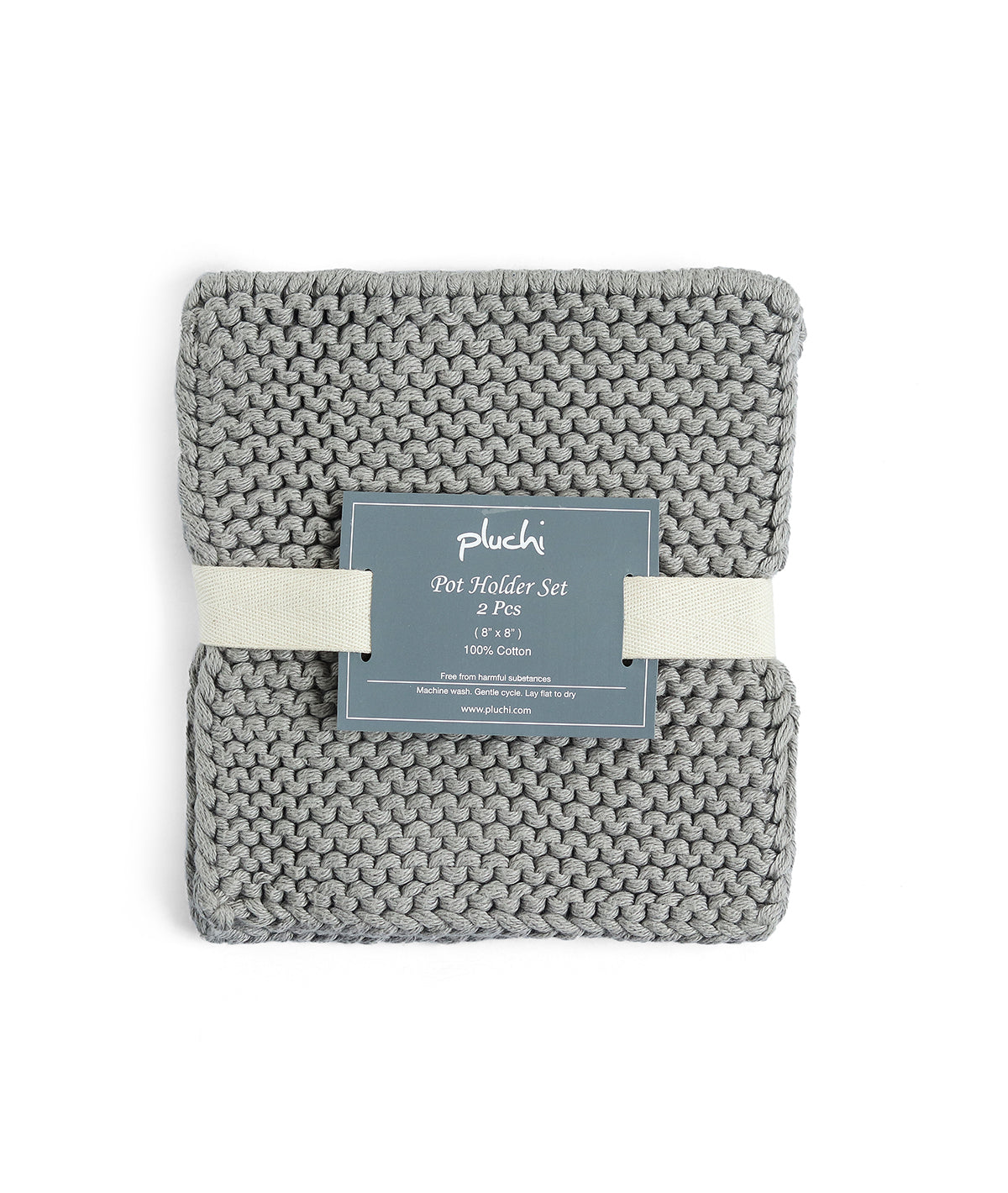Pot on Table Cotton Knitted Pot/Table placement Combo Set (2 pcs)
