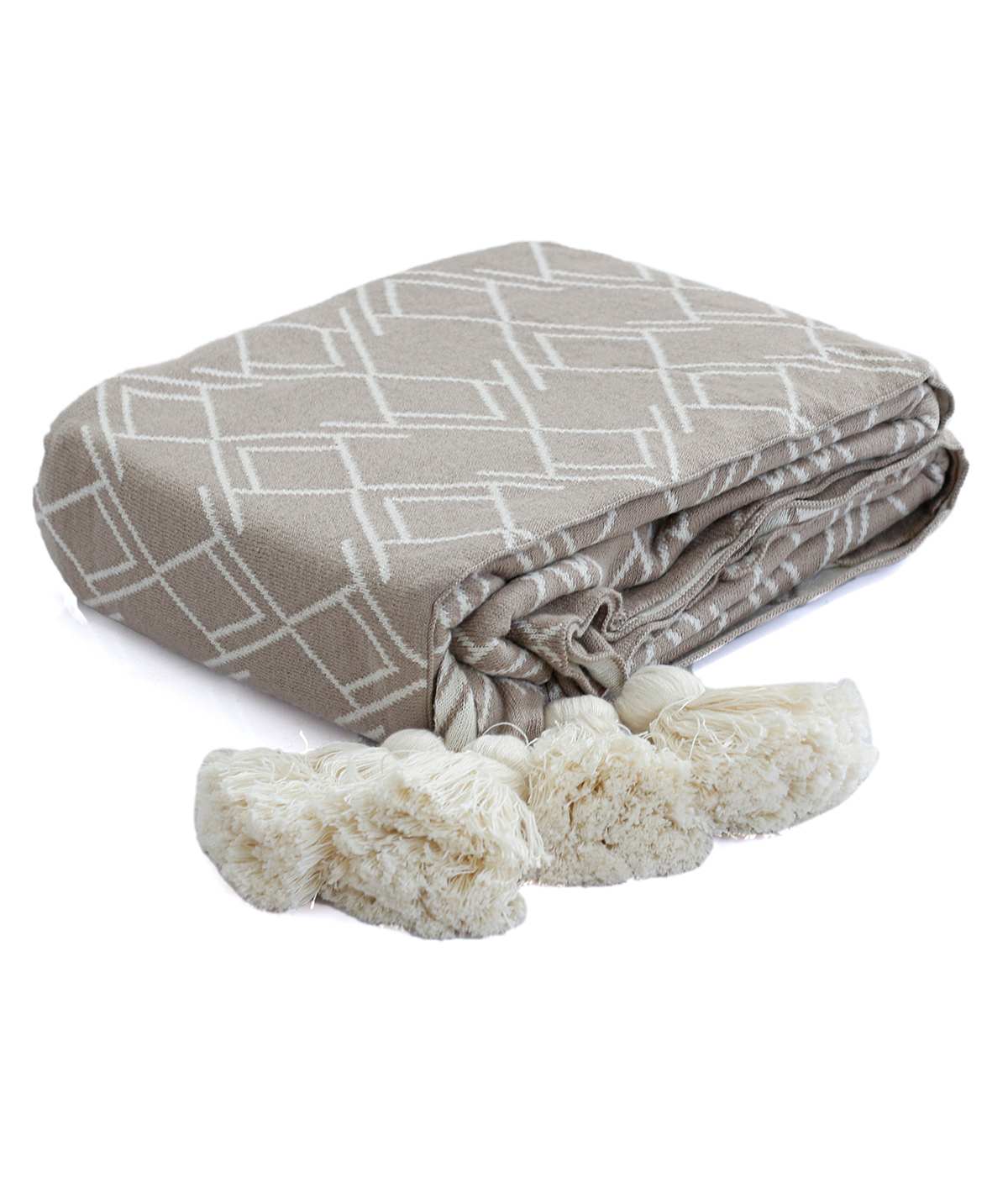 buy online cotton knitted throws