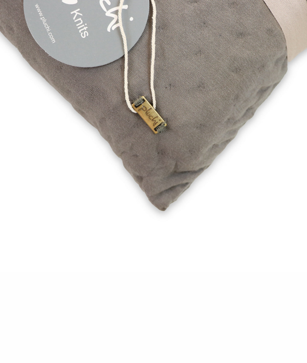 Hazel Silver Birch & Medium Grey Cotton Knitted Single Bed AC Quilted Blanket