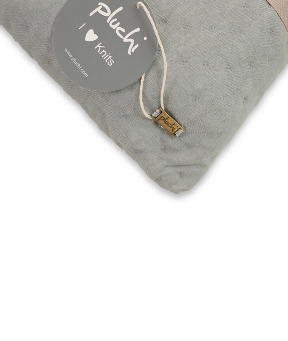 Hazel Nimbus Cloud & Alice Blue Cotton Knitted Single Bed AC Quilted Blanket