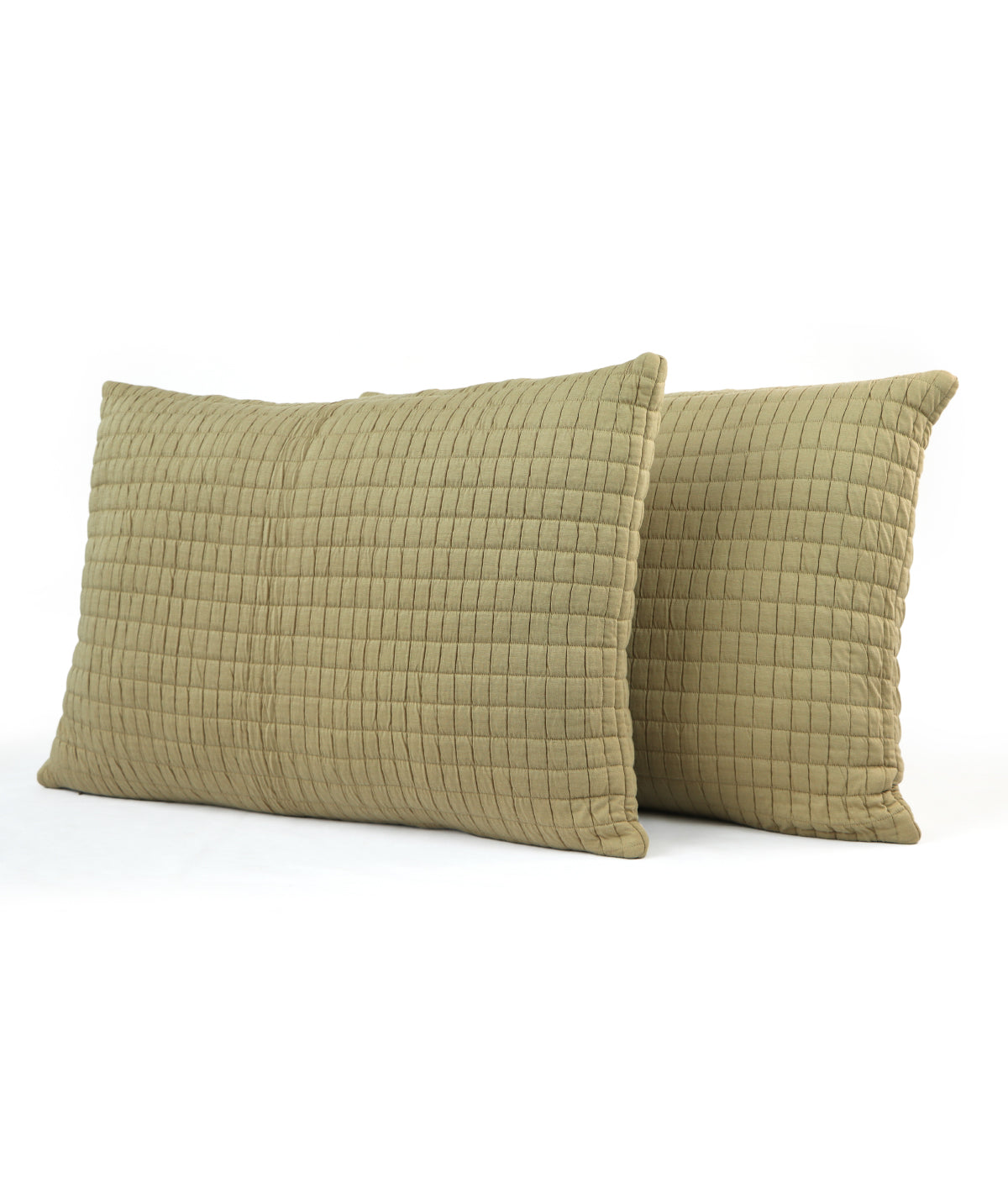 William Champagne 100% Cotton Knitted With Polyester Filled King Size Bed Cover With 2 Pillow Covers and 3 Cushion Covers (Set Of 6)