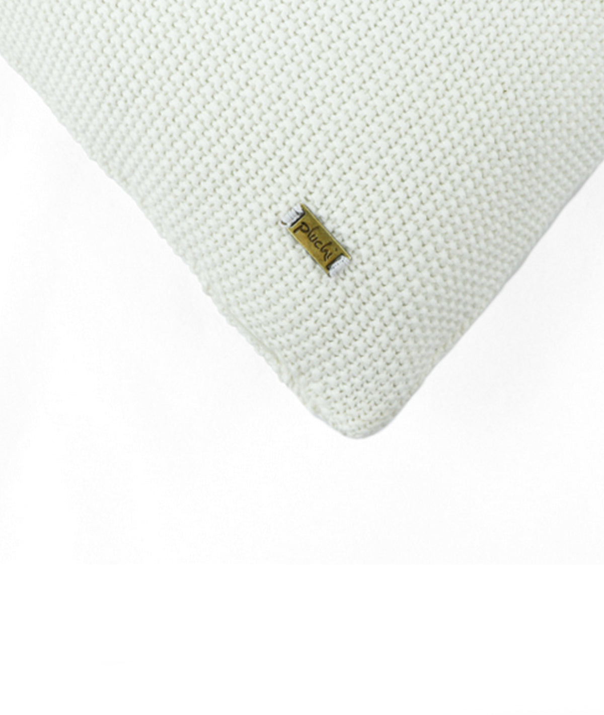 Mini Moss Knit Natural Cotton Knitted Decorative 16 X 16 Inches Cushion Cover