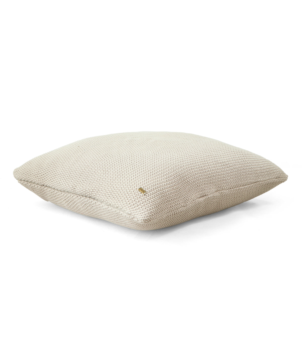 Moss Knit Pale Whisper Cotton Knitted Decorative 24 X 24 Inches Cushion Cover