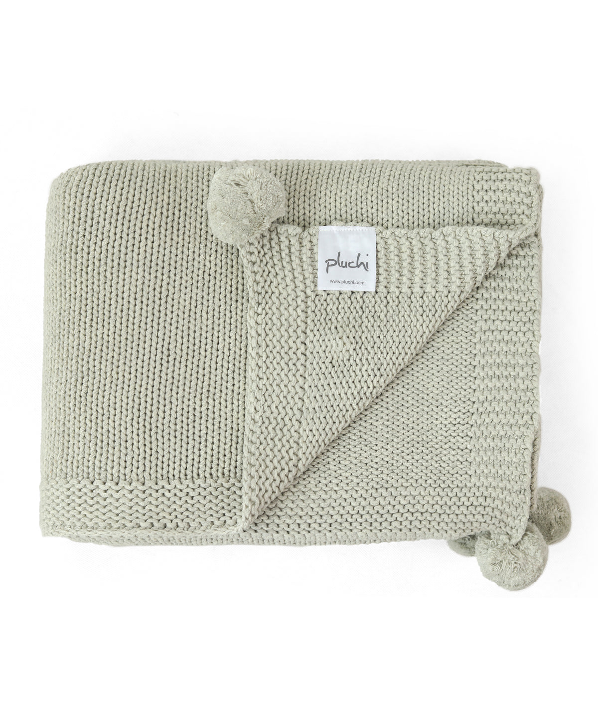 Jersey Chunky Knit Vanilla Grey Melange Color Cotton Knitted Throw /Blanket  For Round The Year Use