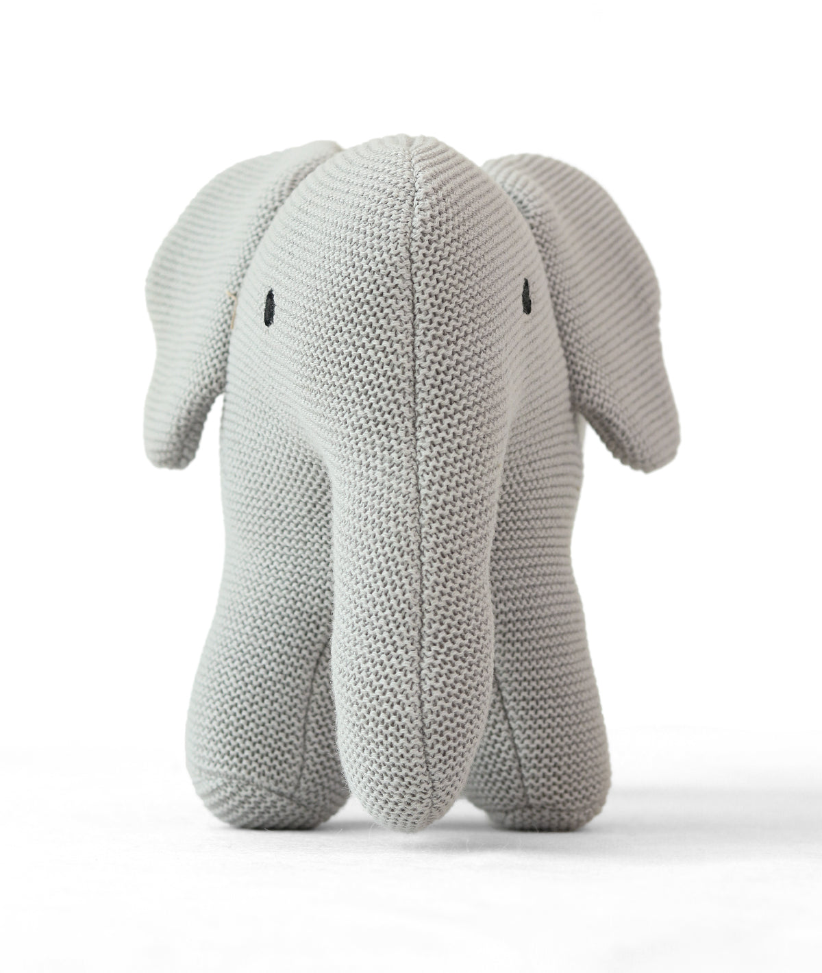 Haku Elephant Cotton Knitted Stuffed Soft Toy (Cool Grey)
