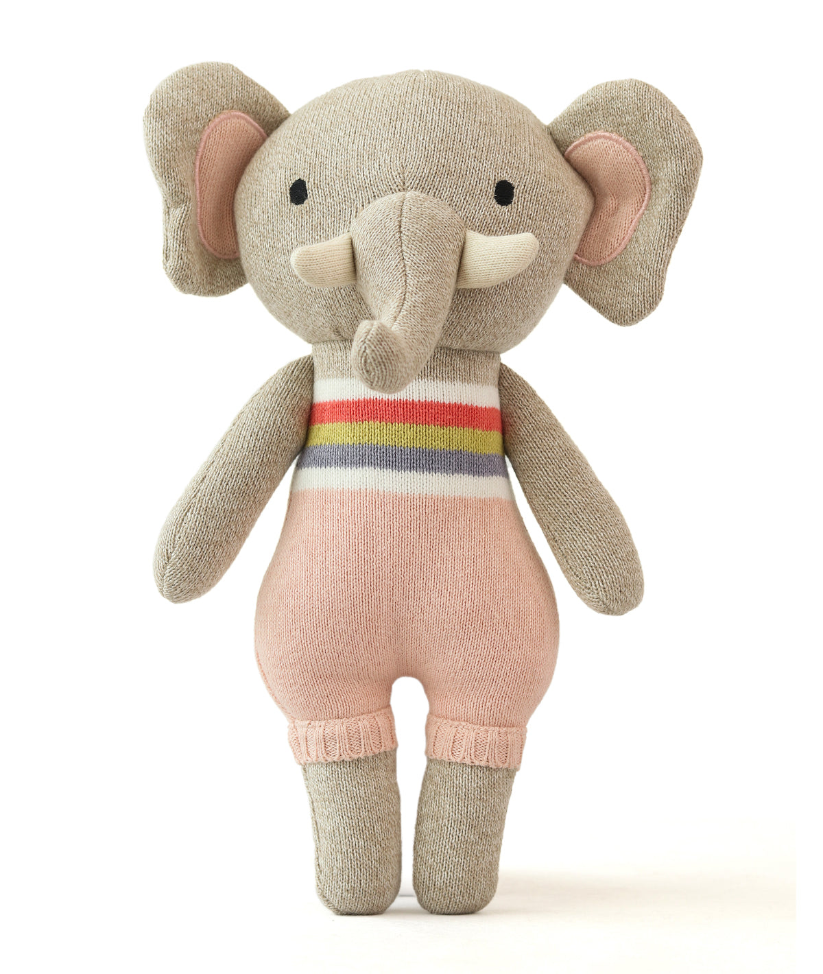 Ellie Elephant- Cotton Knitted Stuffed Soft Toy (Multi Color)