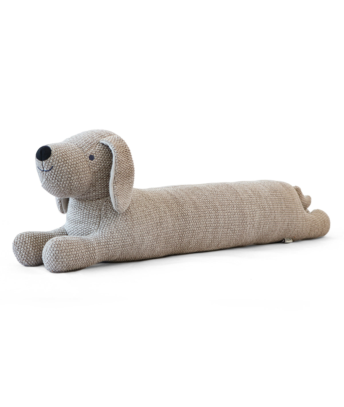 Max Dog Cotton Knitted Stuffed Soft Toy (Beige & Pale Whisper)