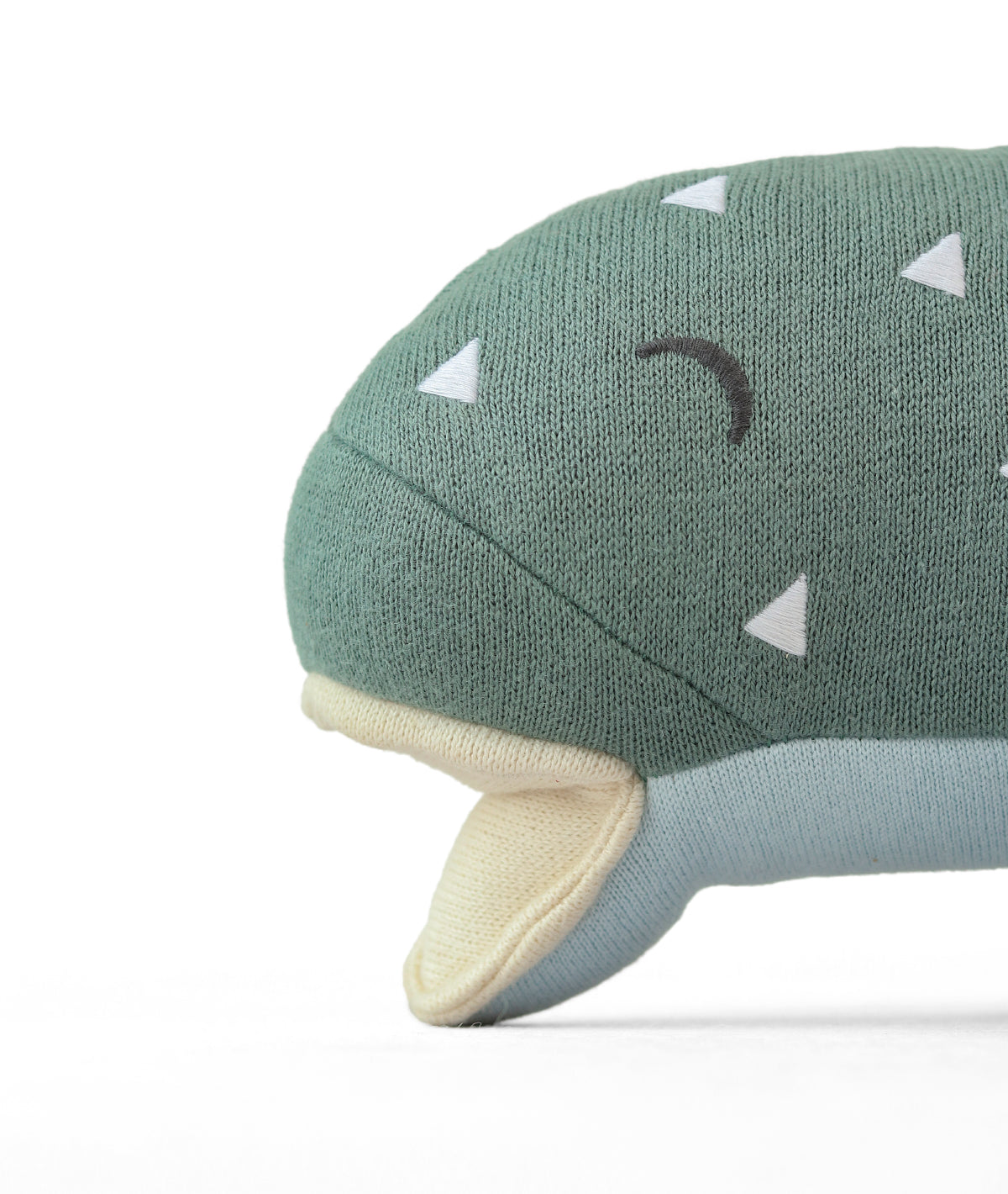 Baby Shark Cotton Knitted Stuffed Soft Toy (Medium Blue & Baby Blue)