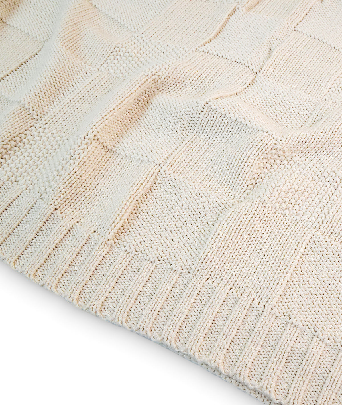 Nora Natural Color 100% Cotton Knitted All Season AC Throw Blanket (12 ...