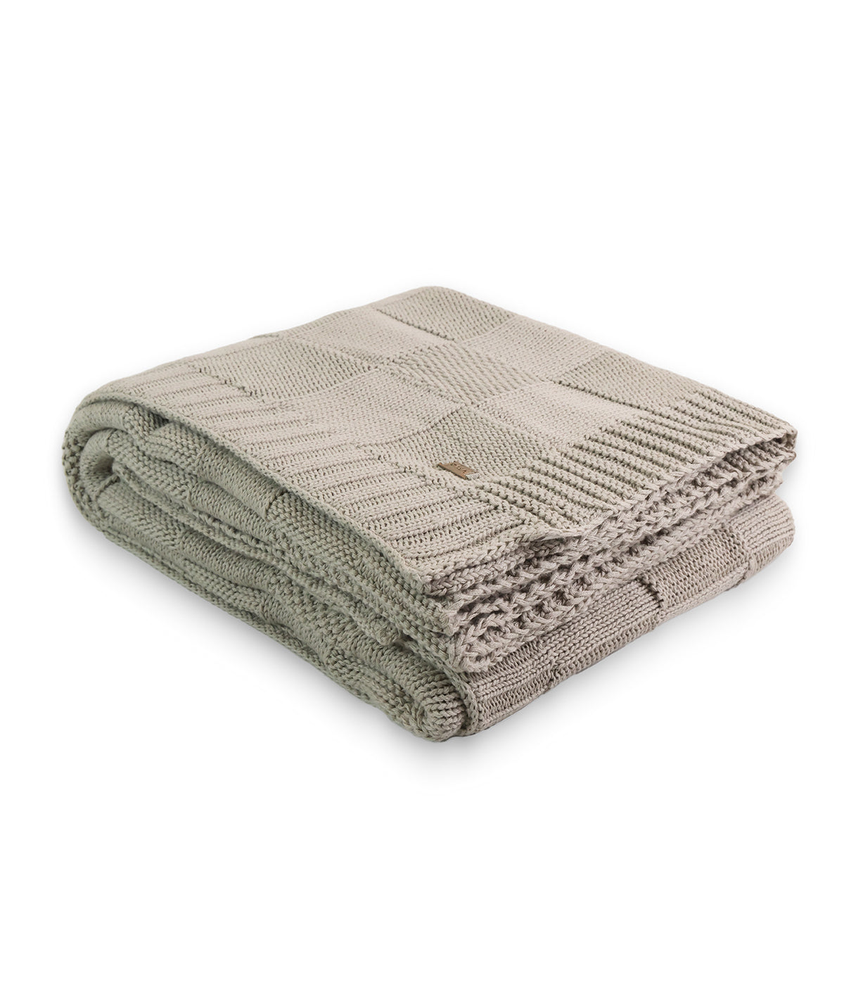 Nora Pale Whisper Color 100% Cotton Knitted All Season AC Throw Blanke ...