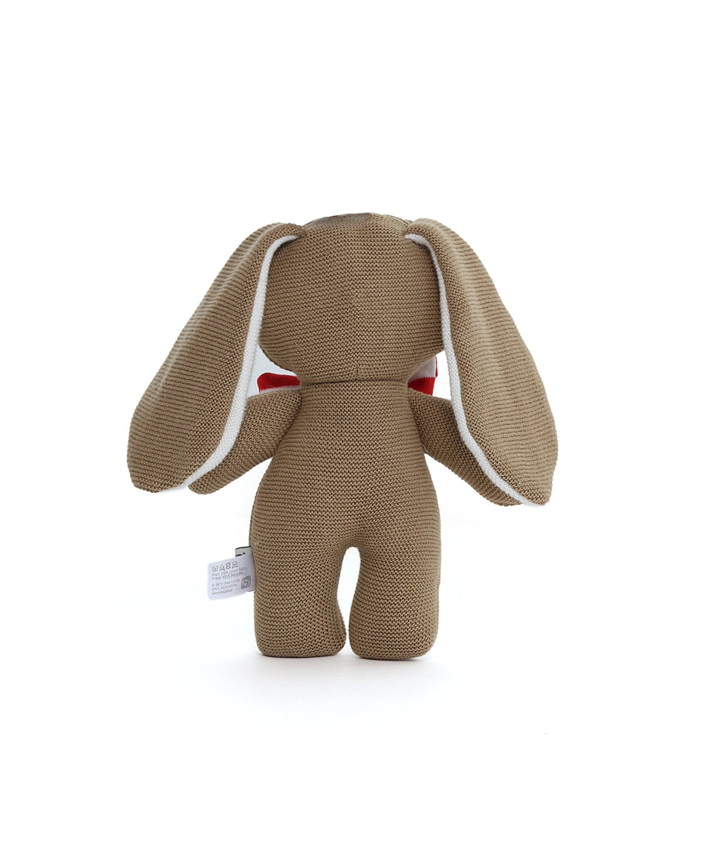 Mr. Bunny Rabbit Mr. Bunny Rabbit Cotton Knitted Stuffed Soft Toy (Natural, Light Brown ...