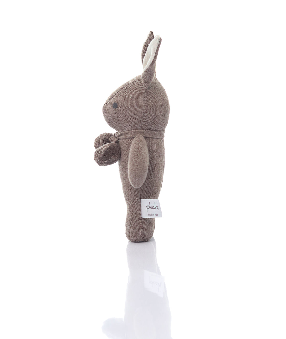 Bear With Elephant Cotton Knitted Stuffed Soft Toys Combo Set (3 pcs)