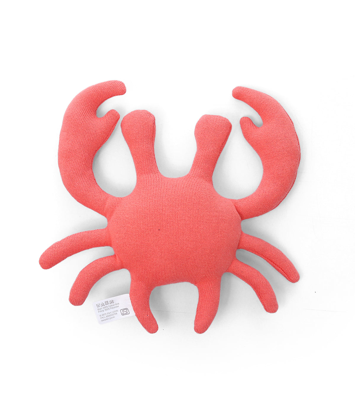 Crabby Boys Cotton Knitted Stuffed Soft Toys Combo Set (2 pcs)