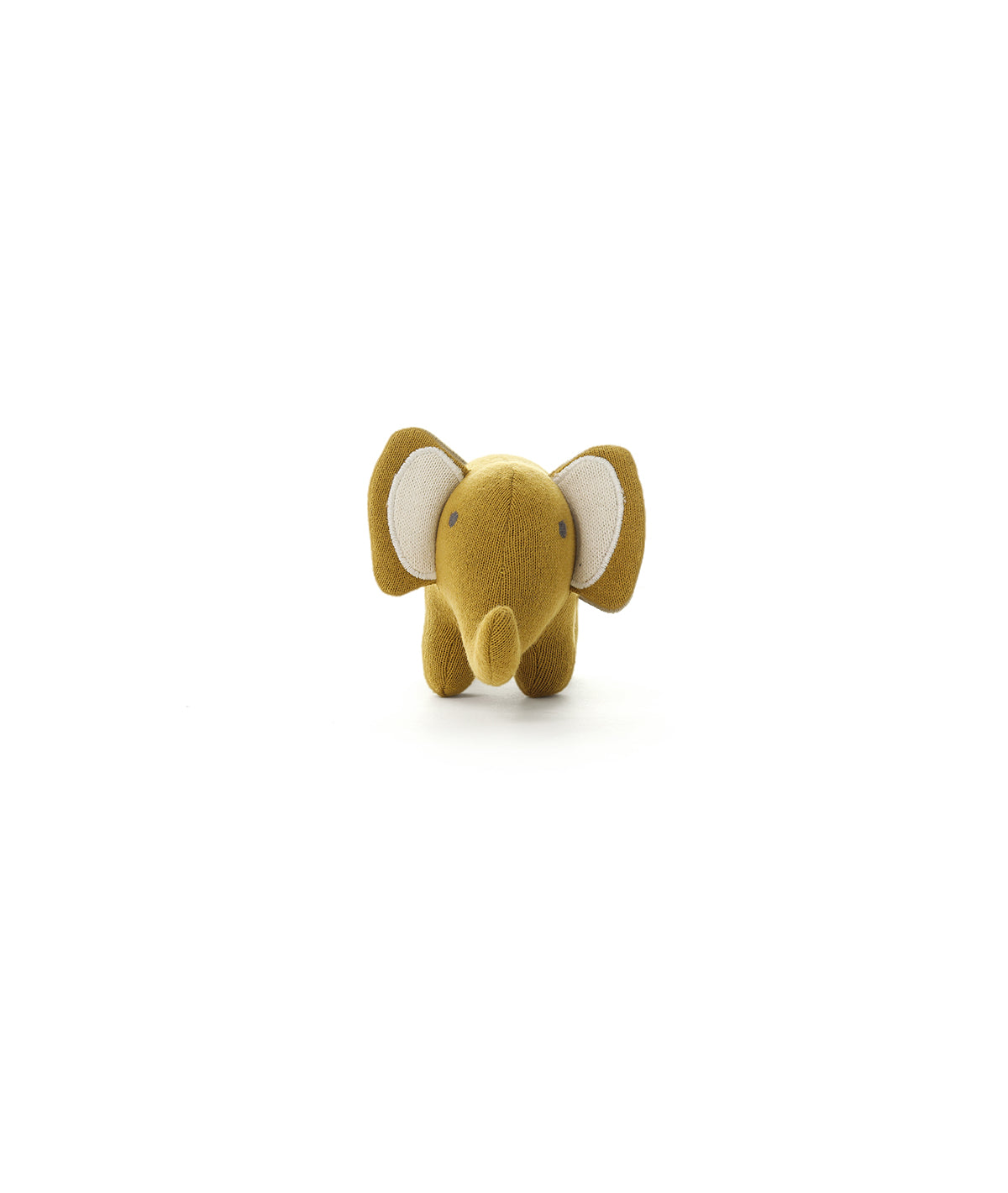 Harris the Elephant- Cotton Knitted Stuffed Soft Rattle Toy (Rifle Gre ...
