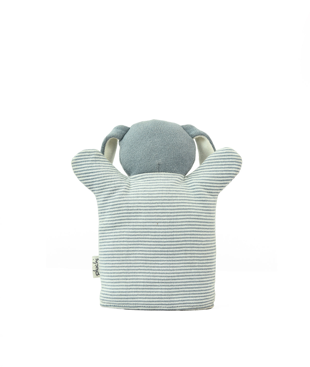 Dog Hand Puppet Cotton Knitted Stuffed Soft Toy (Blue)