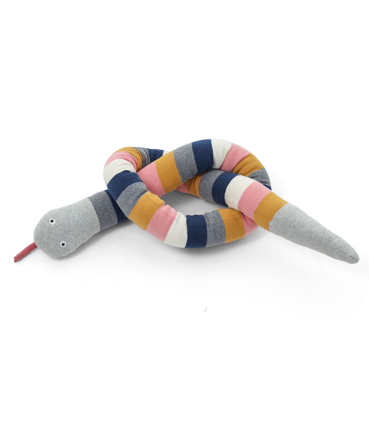 Bella Snake Cotton Knitted Stuffed Soft Toy (Multi Color)