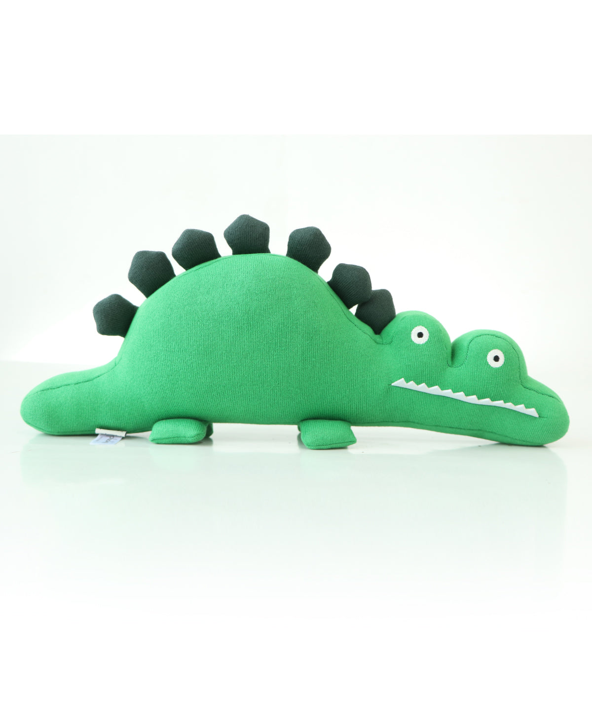 Snapper Cotton Knitted Stuffed Soft Toy (Hot Green, Charcoal & Felt)