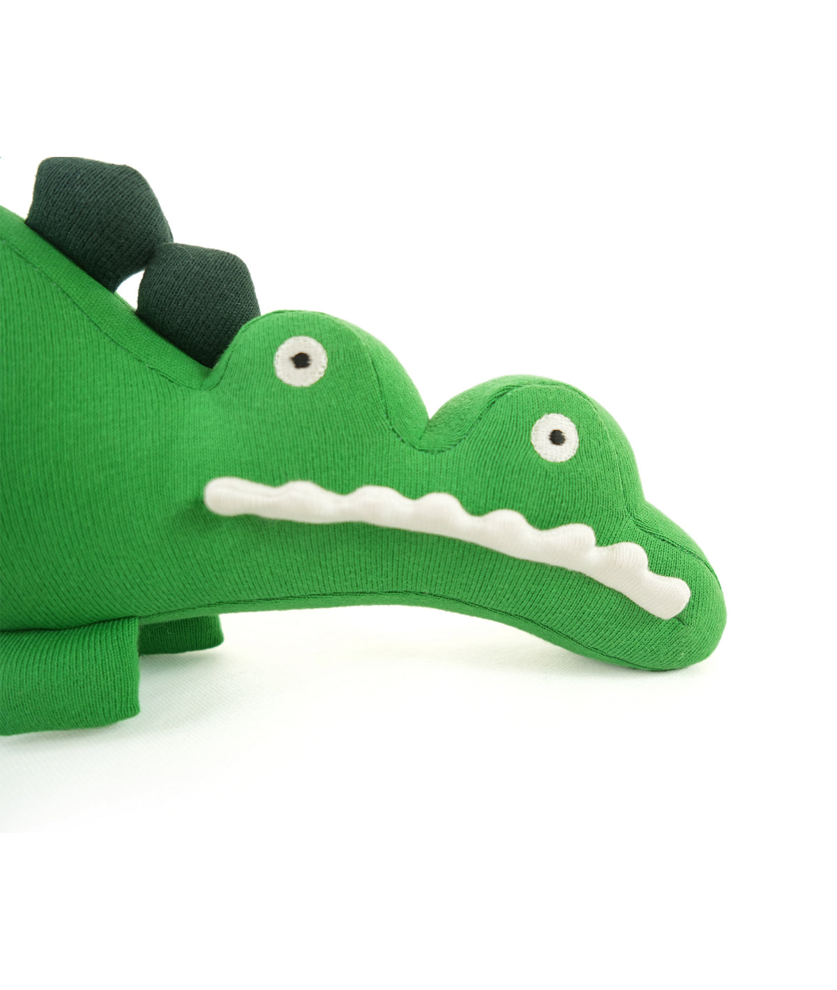 Snapper Cotton Knitted Stuffed Soft Toy (Hot Green, Charcoal & Felt)