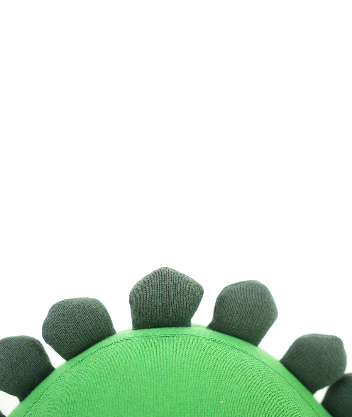 Snapper Cotton Knitted Stuffed Soft Toy (Hot Green, Charcoal & Felt)